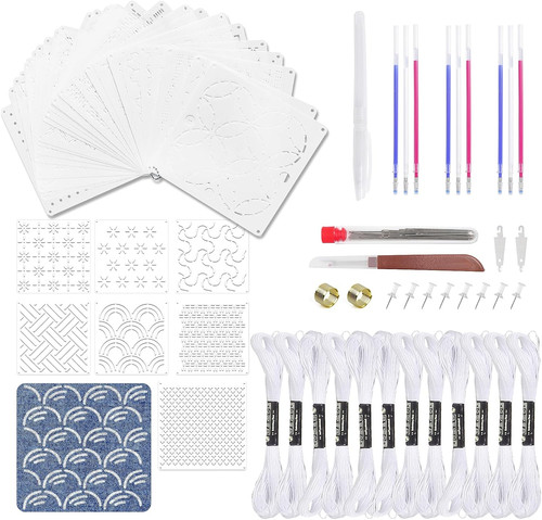 Pcs sashiko stencil kit - 70,